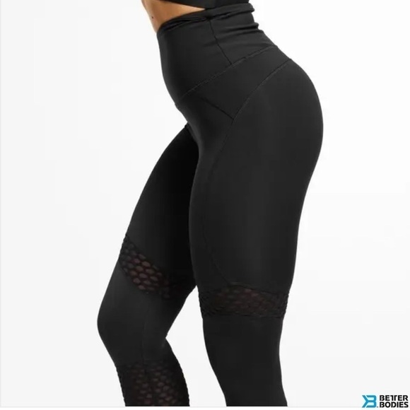 Better Bodies Women Leggings XS Waverly Black Workout Athleisure Loungewear - Picture 4 of 17